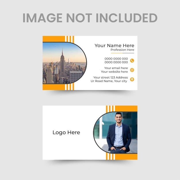 Vector corporate business card design template