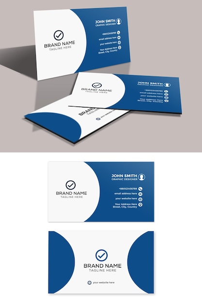 Vector corporate business card design template