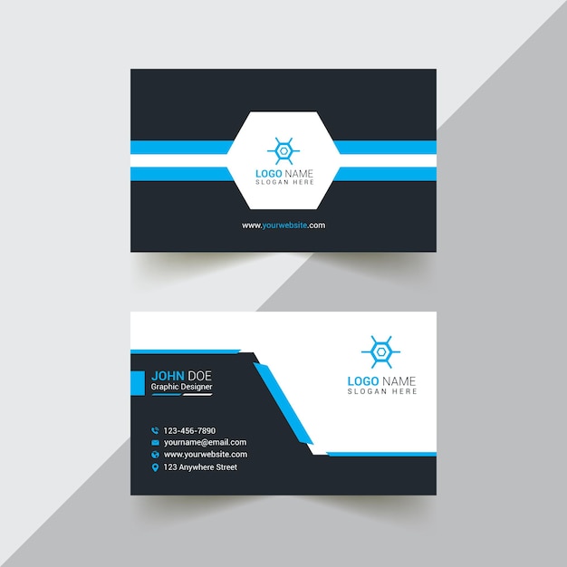 Corporate business card design template