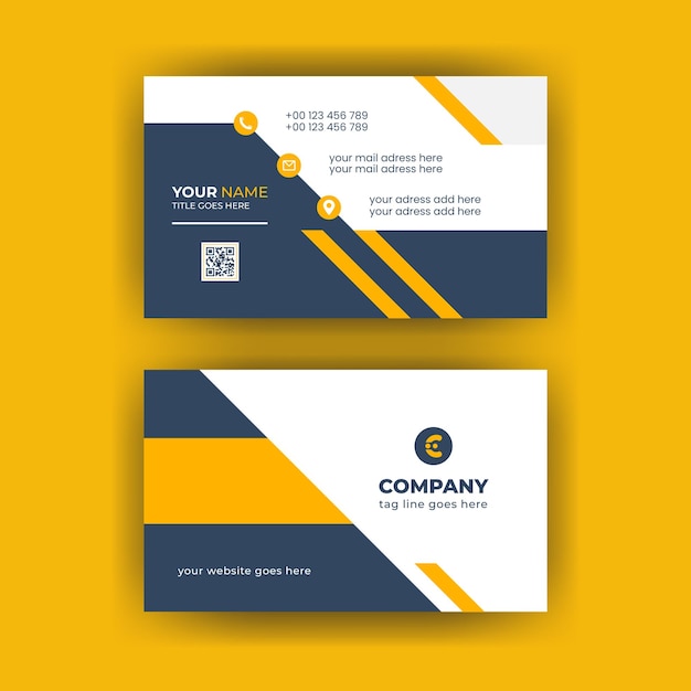 Corporate business card design template