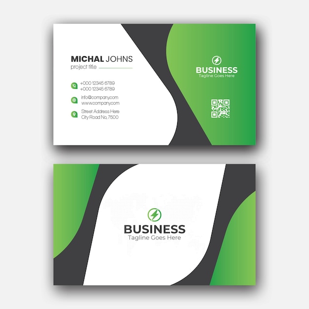 Vector corporate business card design template