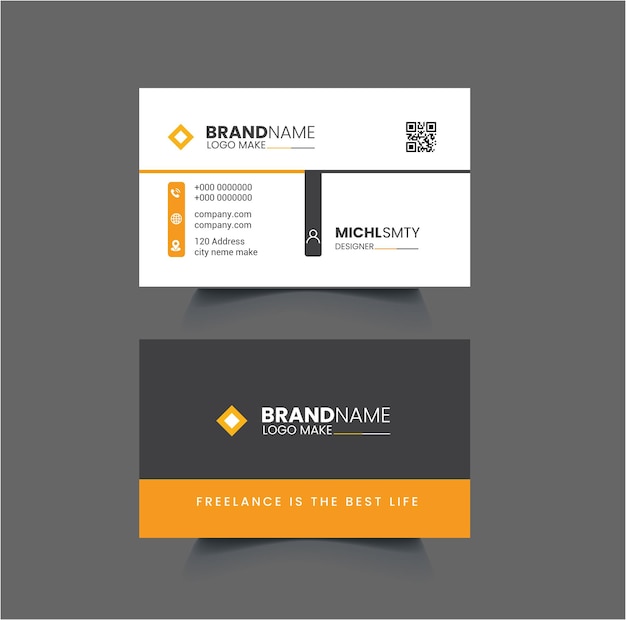 corporate business card design template