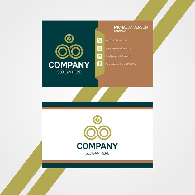 Corporate business card design template