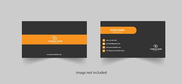 Vector corporate business card design template