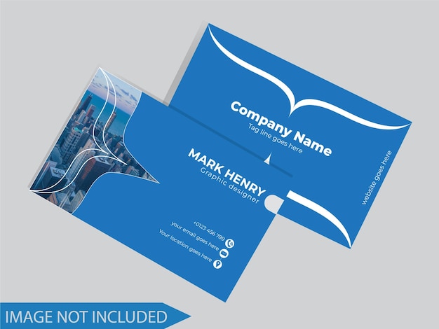 Vector corporate business card design template