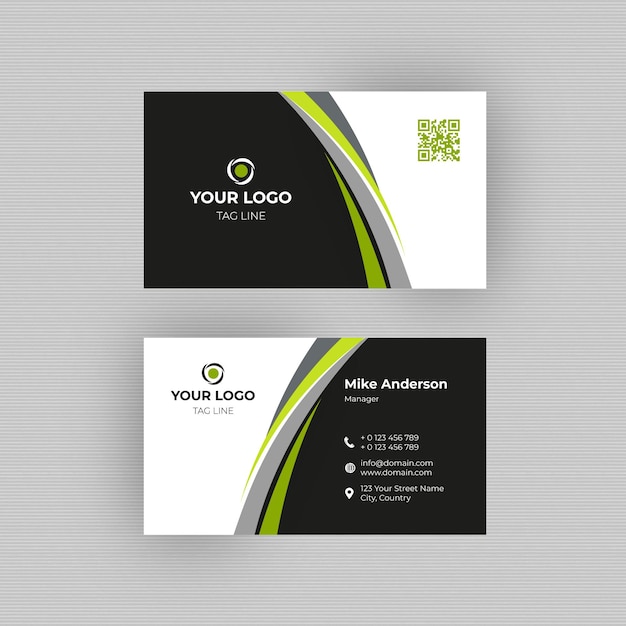 Corporate Business Card Design Vector