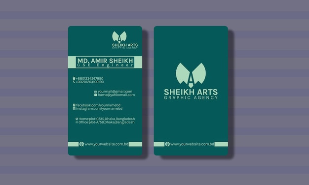 Corporate Business card design vector