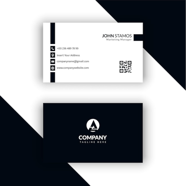 corporate business card design vector