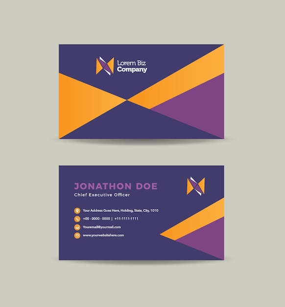 Corporate Business Card Design or Visiting Card And Personal Business Card