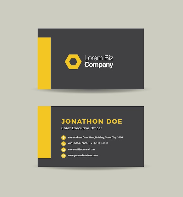 Corporate Business Card Design or Visiting Card And Personal Business Card