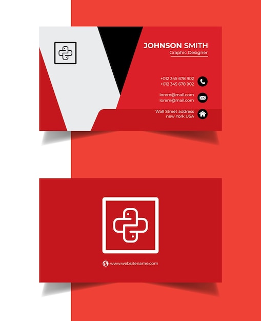 Vector corporate business card design