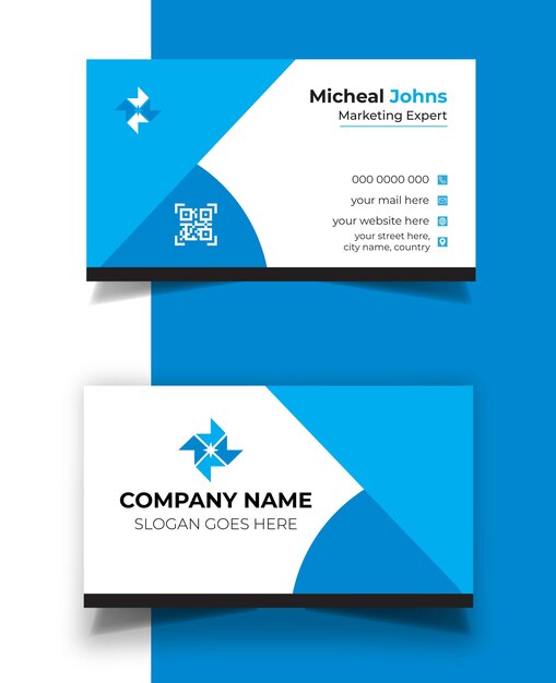 Vector corporate business card design