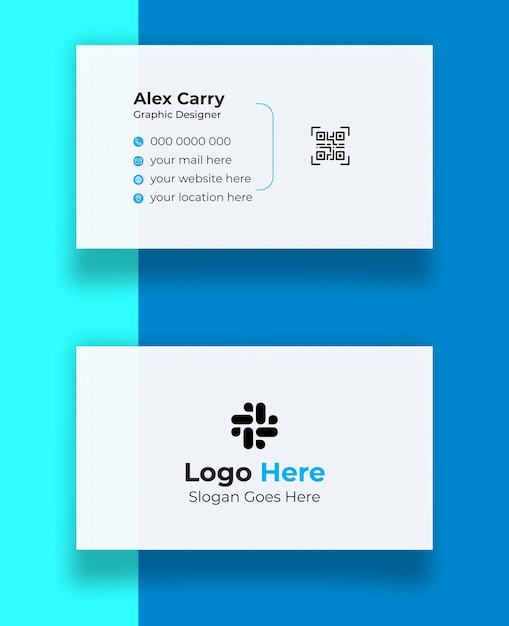 Vector corporate business card design