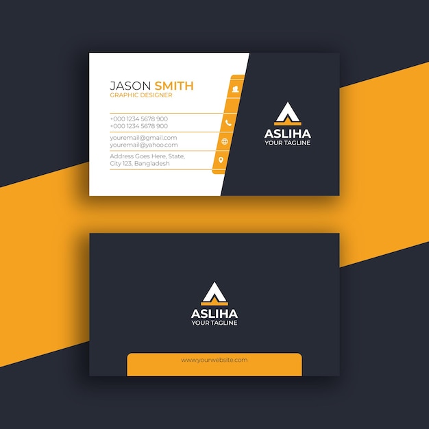 Vector corporate business card design