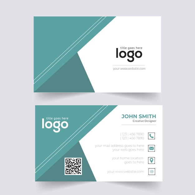 Vector corporate business card design