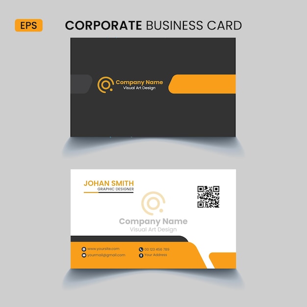 Vettore grandi aziende card design