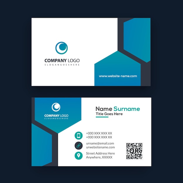 Vector corporate business card design