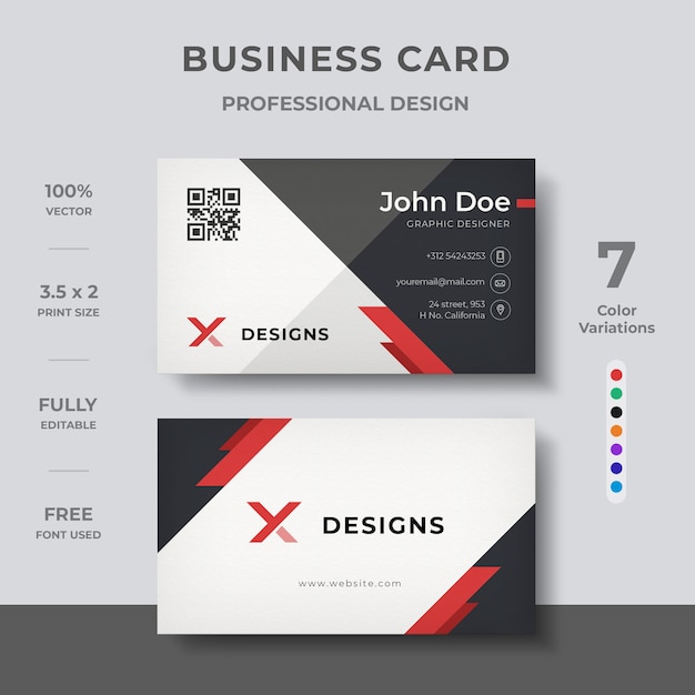 Corporate business card design