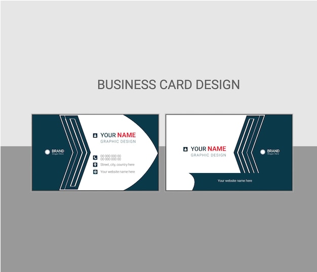 企業のビジネスカードのデザイン