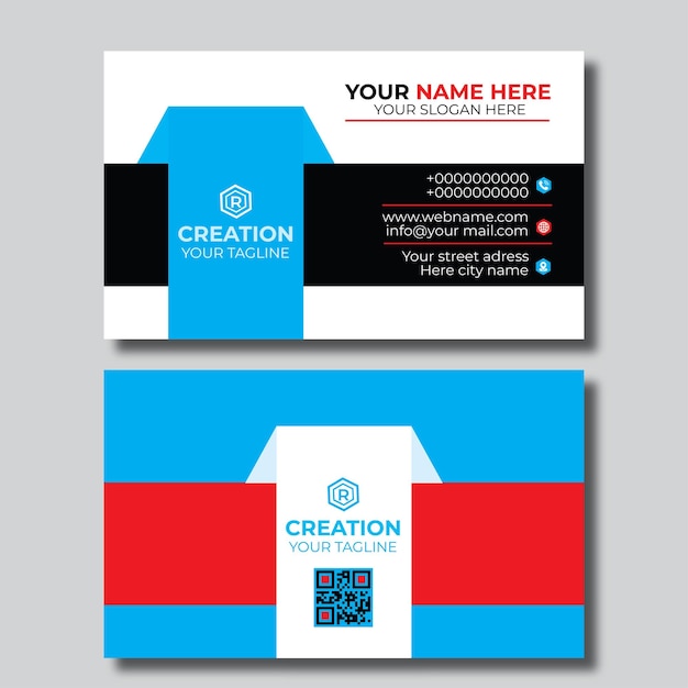 Vector corporate business card ontwerp