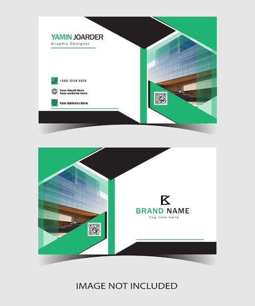 Vector corporate business card template 2024