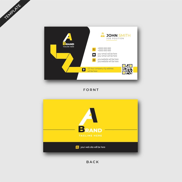 Vector corporate business card template design creative and clean business card vector illustration