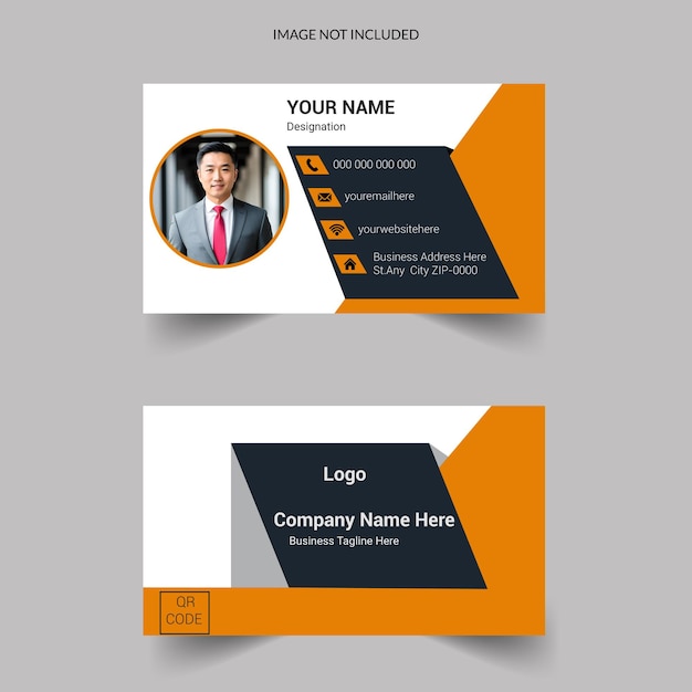Corporate business card and template design