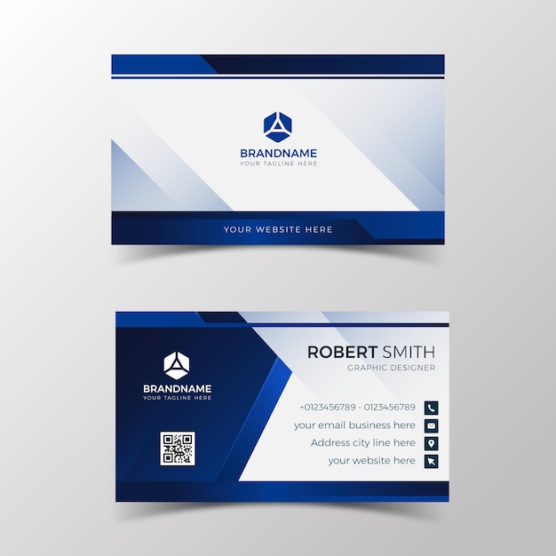 Vector corporate business card template design