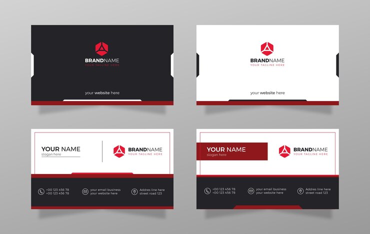 Vector corporate business card template design