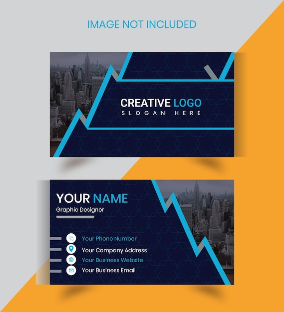 Vector corporate business card template design