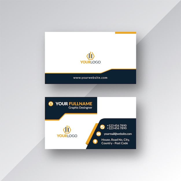 Corporate business card template design