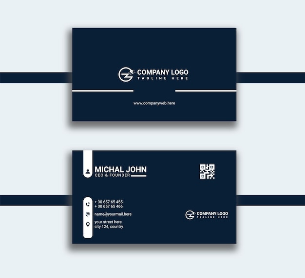 Corporate business card template design