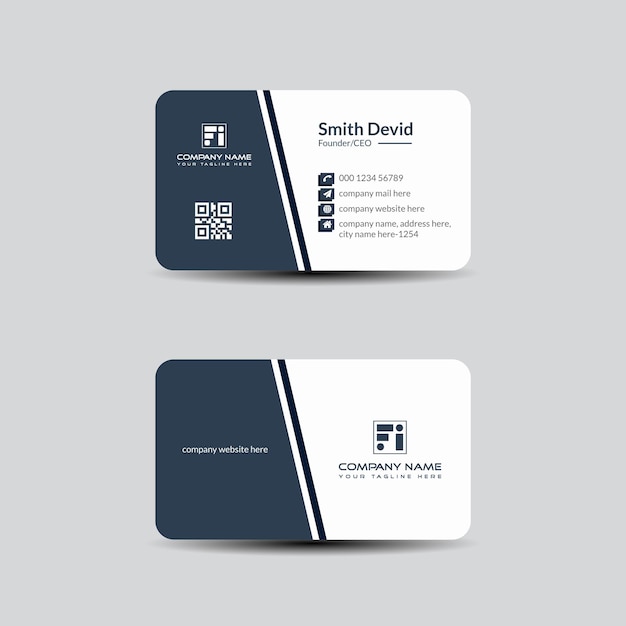 Corporate business card template design