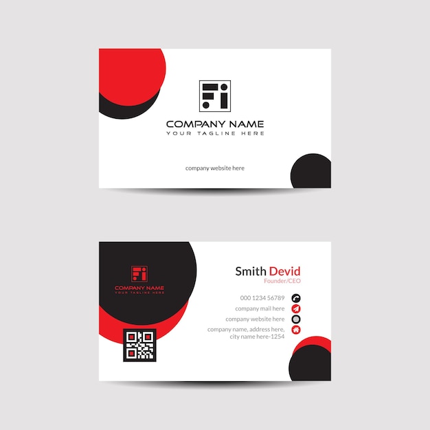 Corporate business card template design