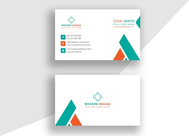 Corporate business card template design