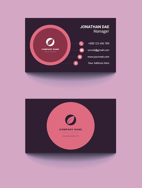 Vector corporate business card template design