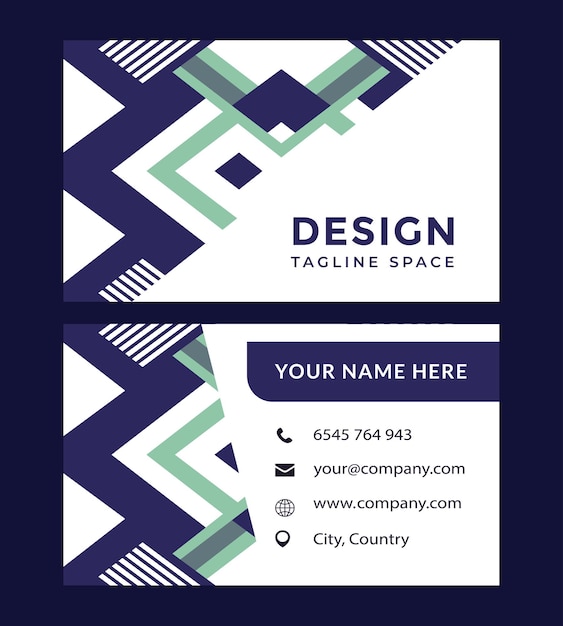 corporate business card template elegant modern design