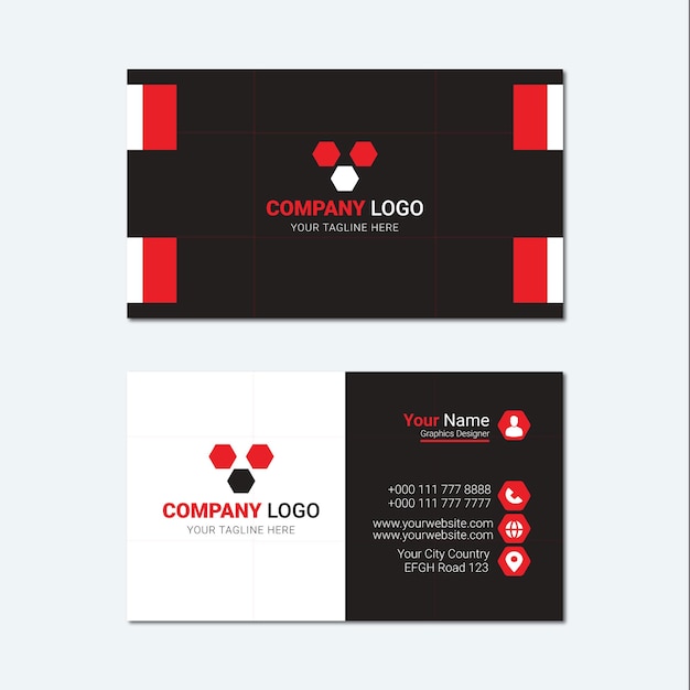 corporate business card template