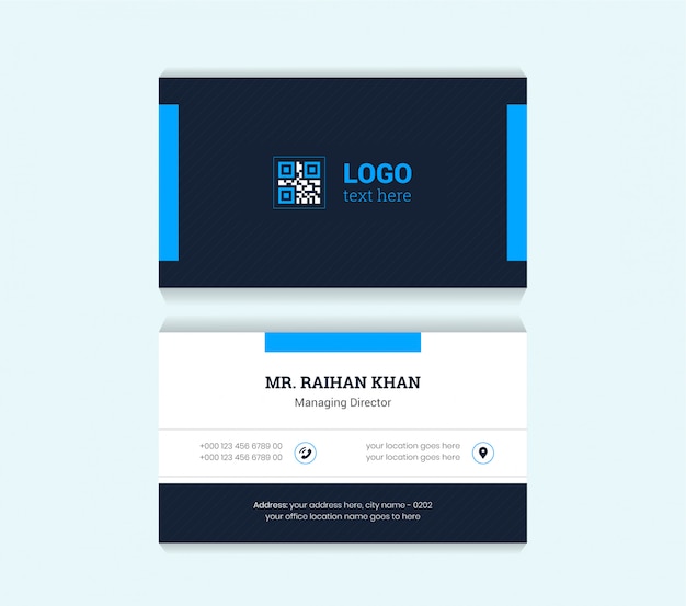 Vector corporate business card template