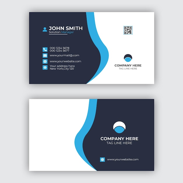 Corporate business card template