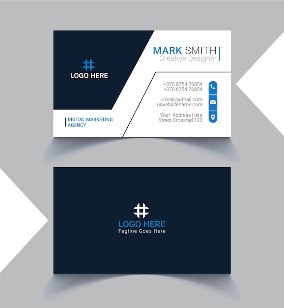 Corporate business card template