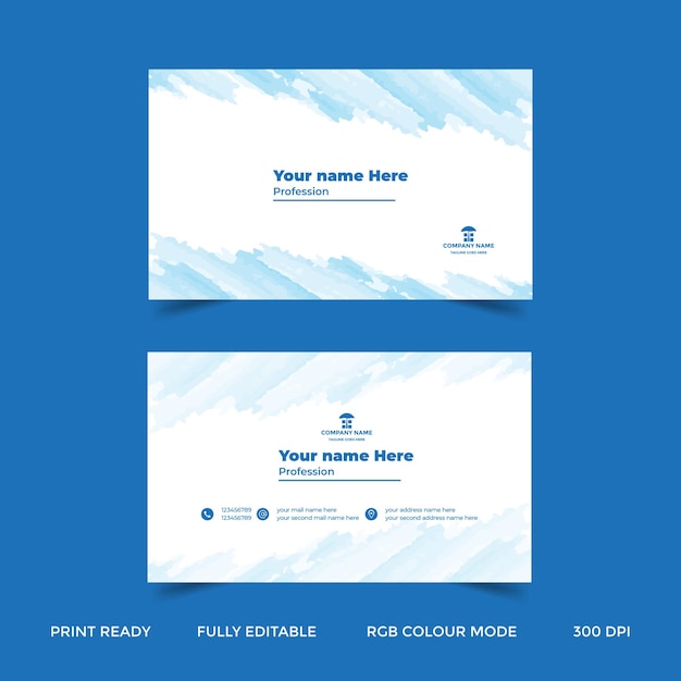 Vector corporate business card template