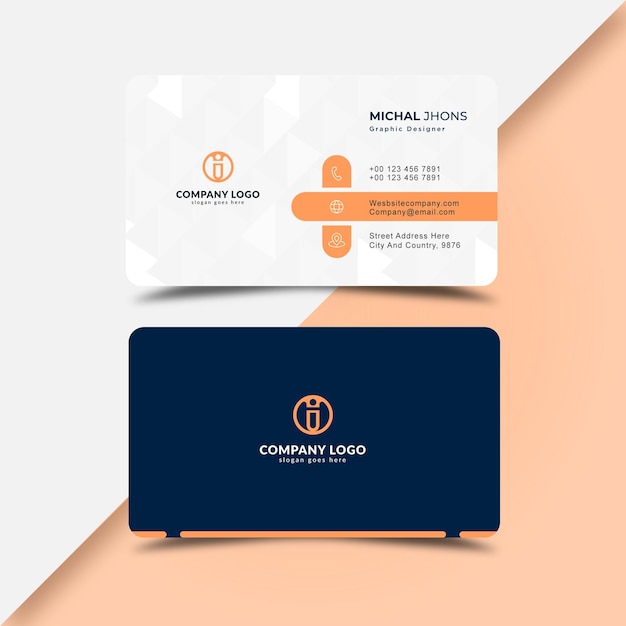 Corporate business card template