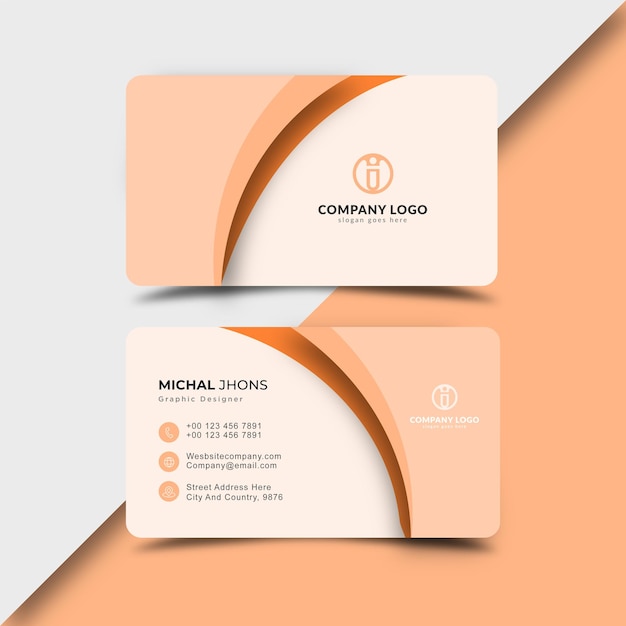 Corporate business card template