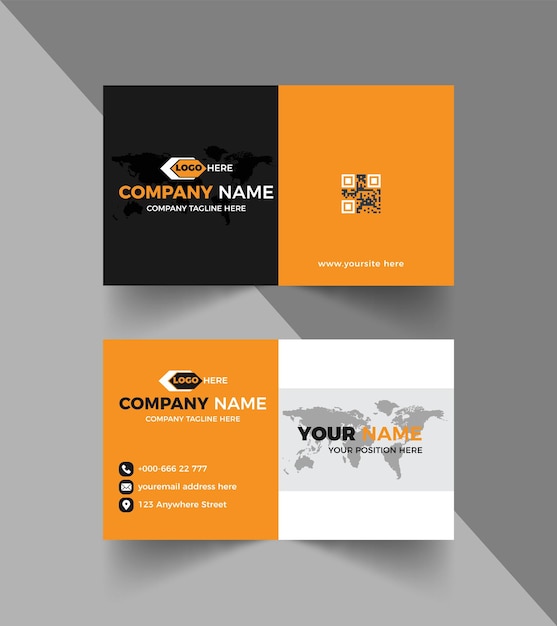 Corporate business card template