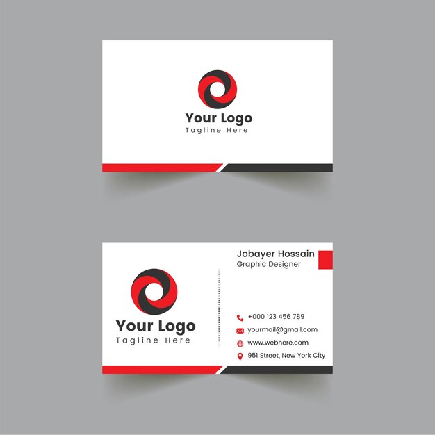 Corporate business card template