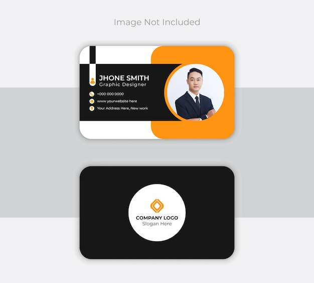 Vector corporate business card template