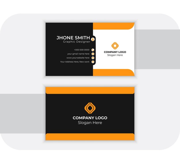 Vector corporate business card template