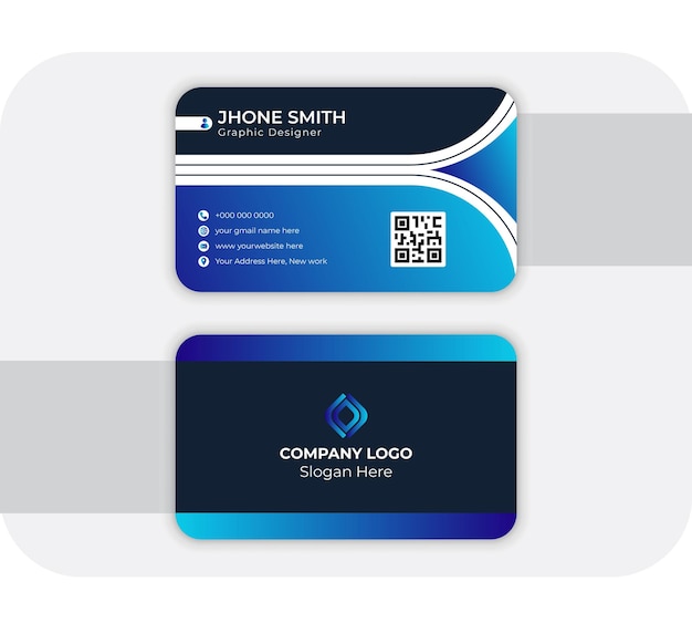 Vector corporate business card template