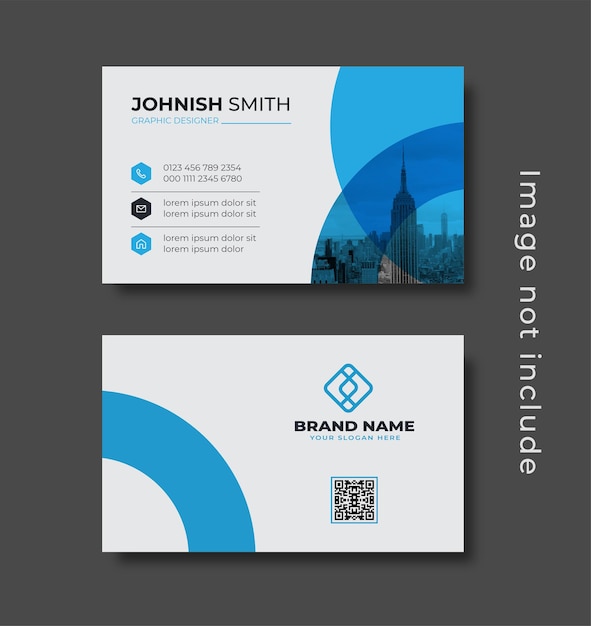 Vector corporate business card template